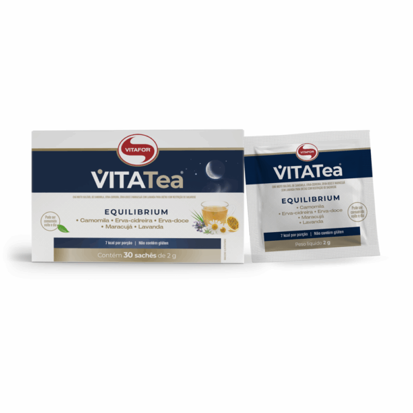 VITATea Equilibrium Vitafor – chá relaxante com camomila, maracujá e lavanda